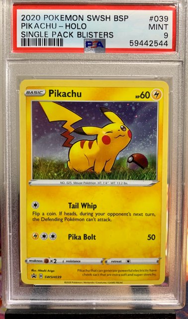 Pikachu Holo 2020 SWSH BSP #039