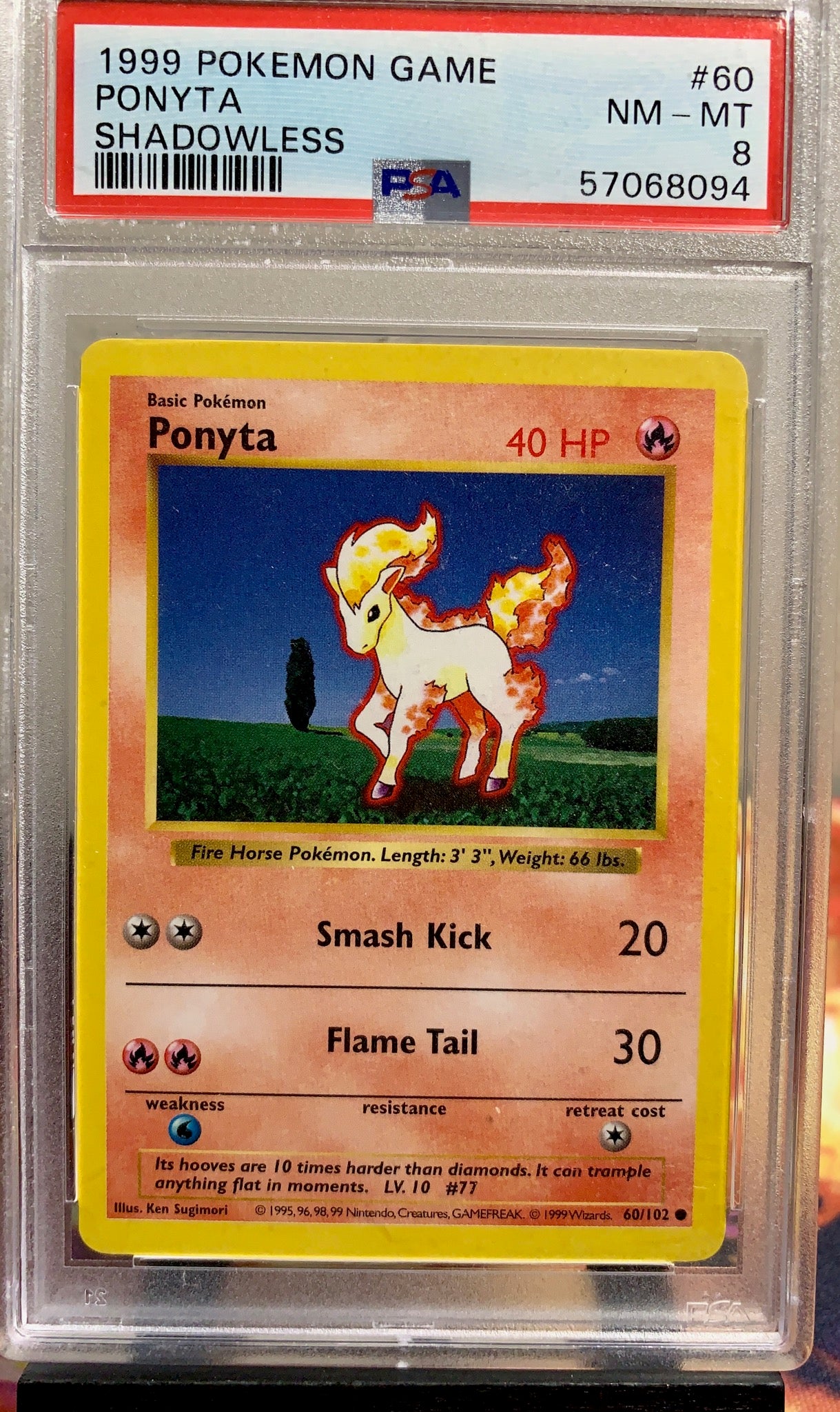 Ponyta 1999 Shadowless # 60