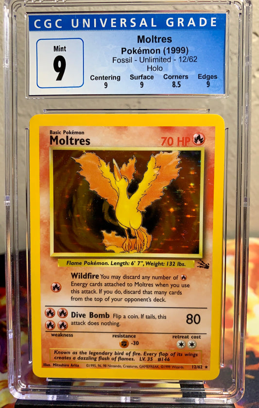 Moltres CGC #12 Mint 9