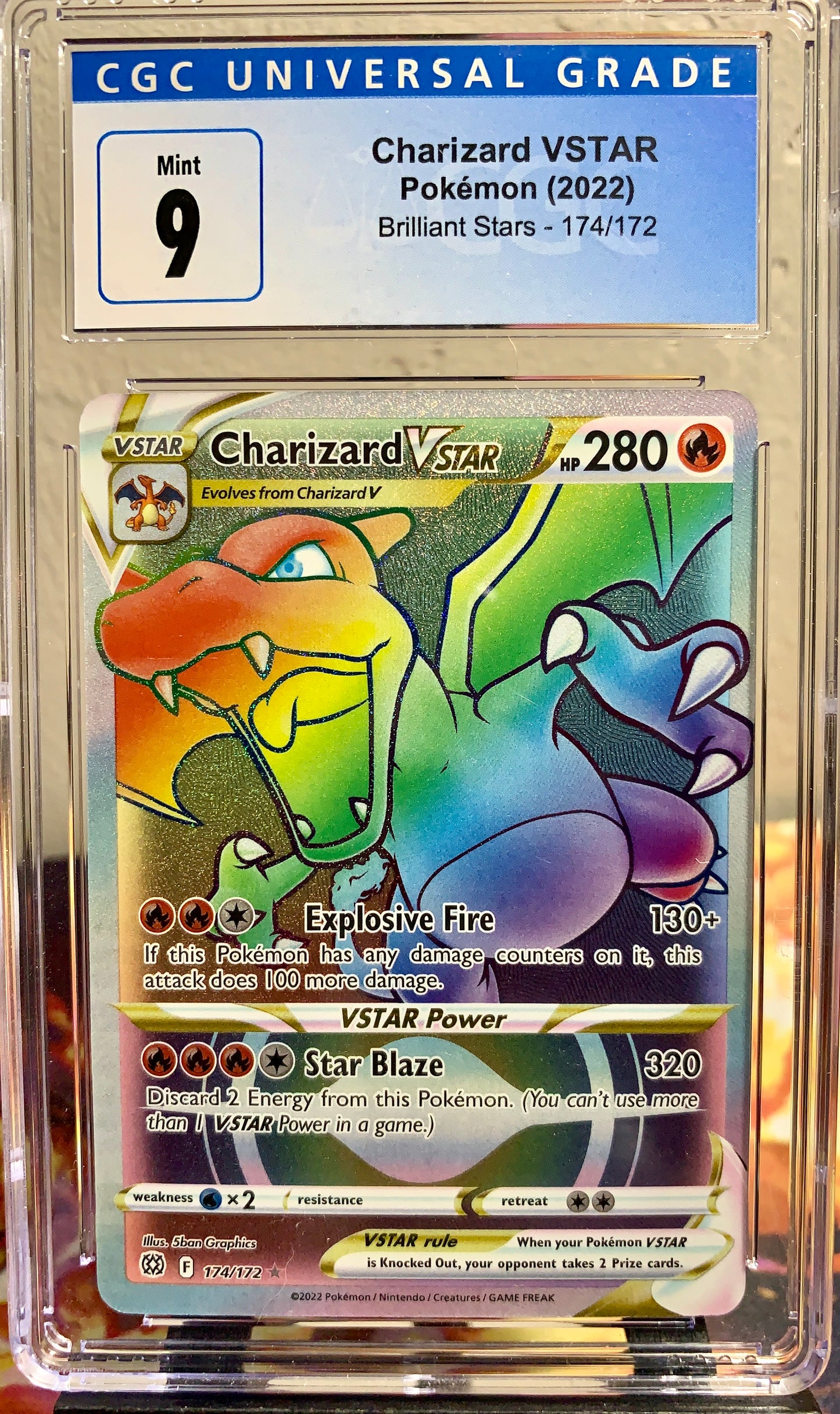 Charizard VStar CGC Mint 9